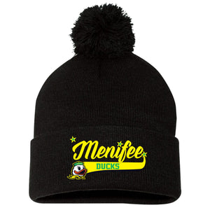 Menifee Ducks Fastpitch Sportsman 12" Pom-Pom Cuffed Beanie