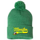 Menifee Ducks Fastpitch Sportsman 12" Pom-Pom Cuffed Beanie
