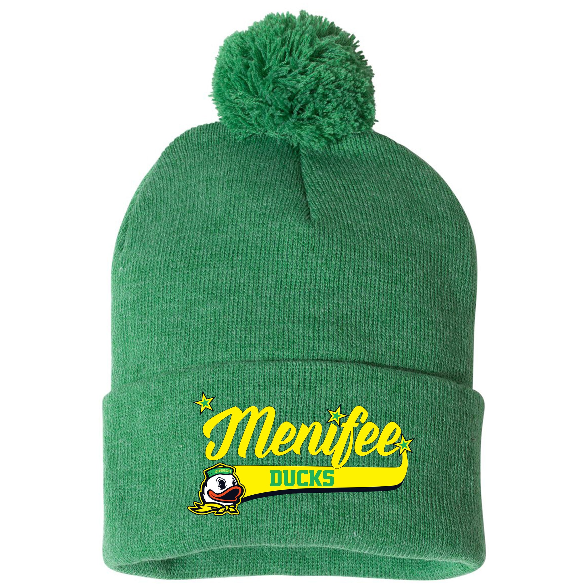 Menifee Ducks Fastpitch Sportsman 12" Pom-Pom Cuffed Beanie