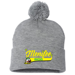 Menifee Ducks Fastpitch Sportsman 12" Pom-Pom Cuffed Beanie