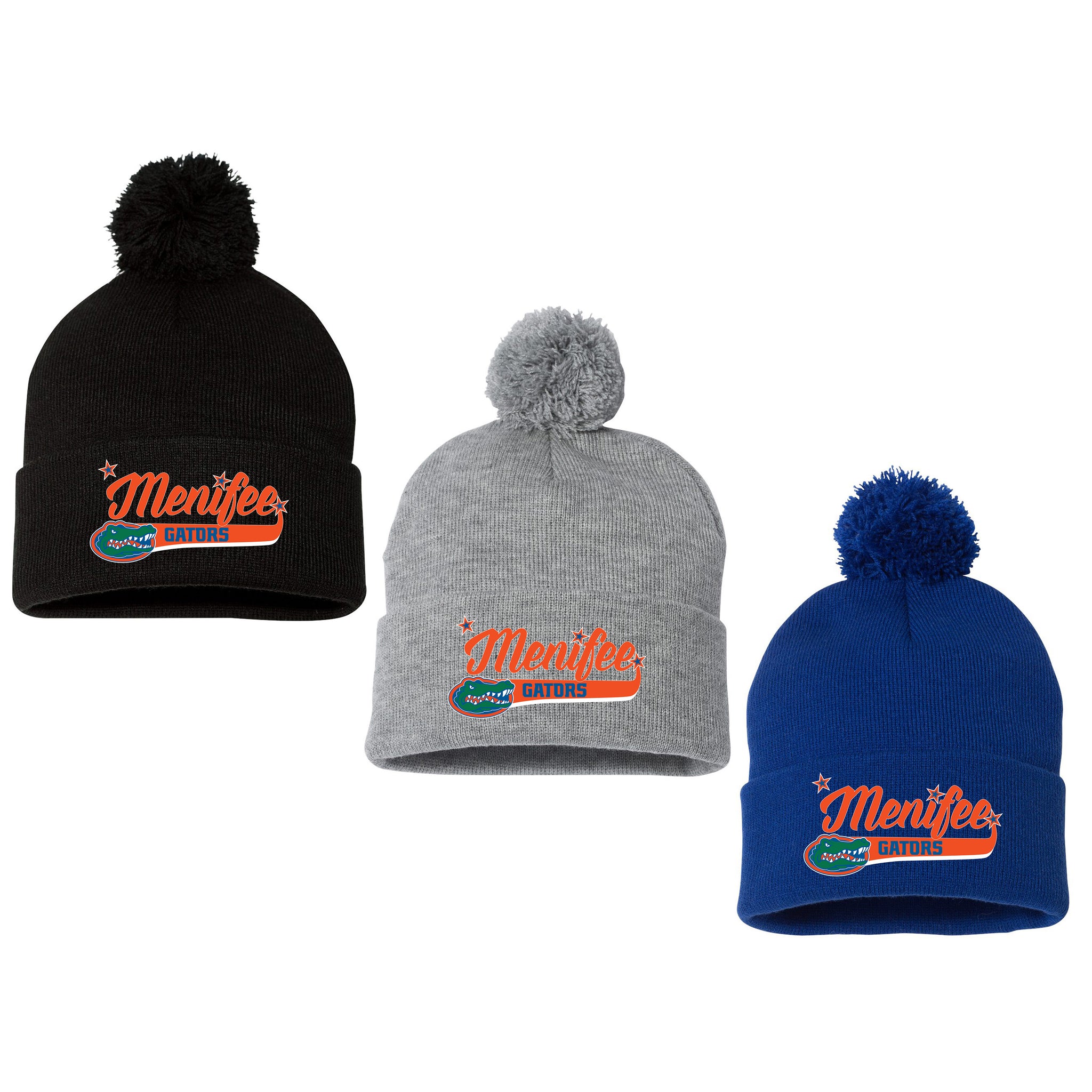 Menifee Gators Fastpitch Sportsman 12" Pom-Pom Cuffed Beanie