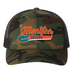 Menifee Gators Fastpitch YP Classics Retro Trucker Snapback Hat