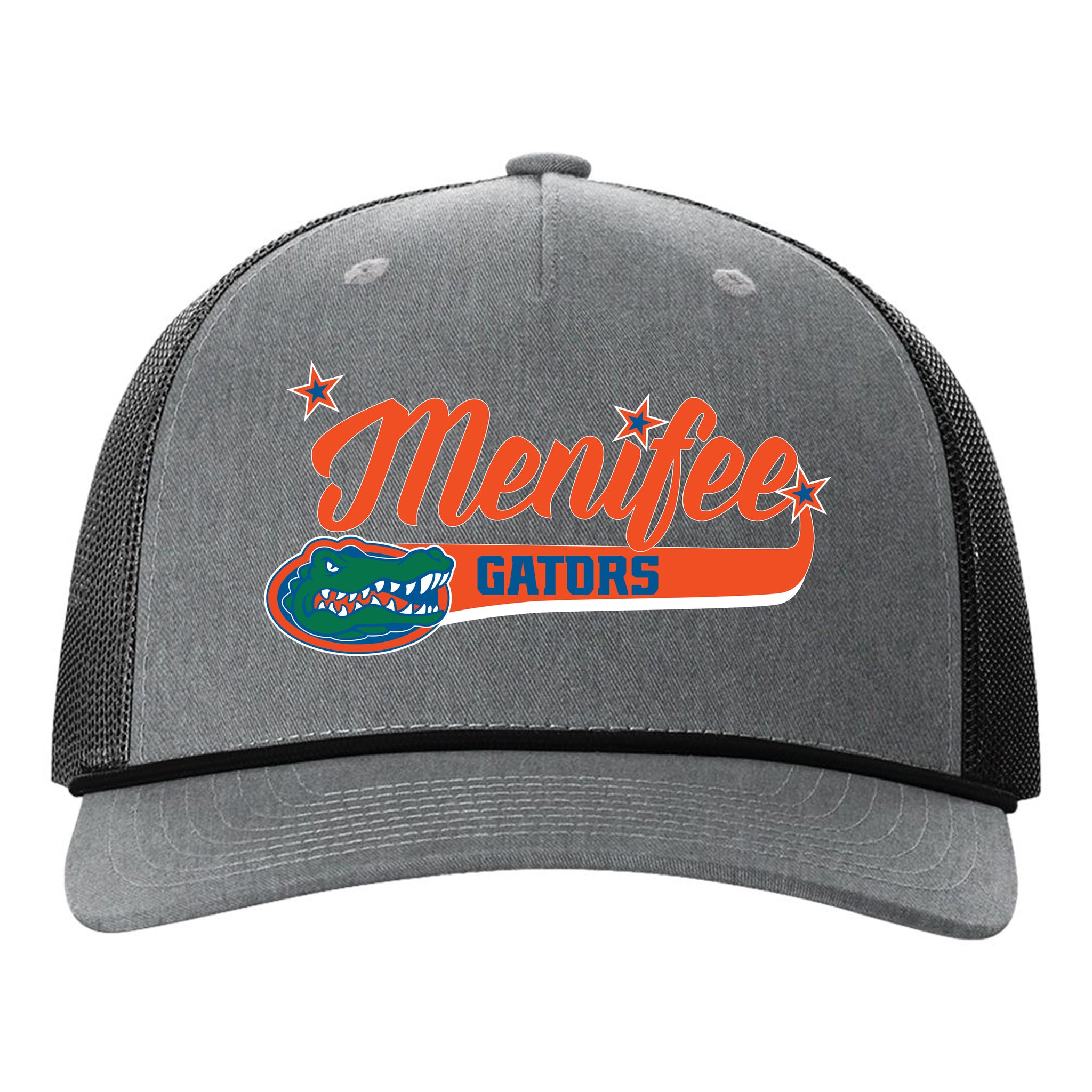 Menifee Gators  Fastpitch Richardson 112FPR Five Panel Trucker with Rope Snapback