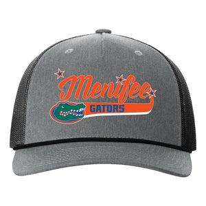 Menifee Gators  Fastpitch Richardson 112FPR Five Panel Trucker with Rope Snapback