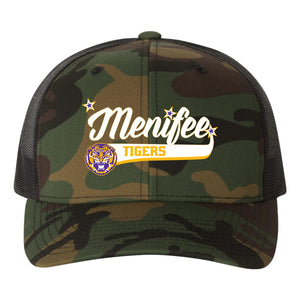Menifee Tiger Fastpitch YP Classics Retro Trucker Snapback Hat
