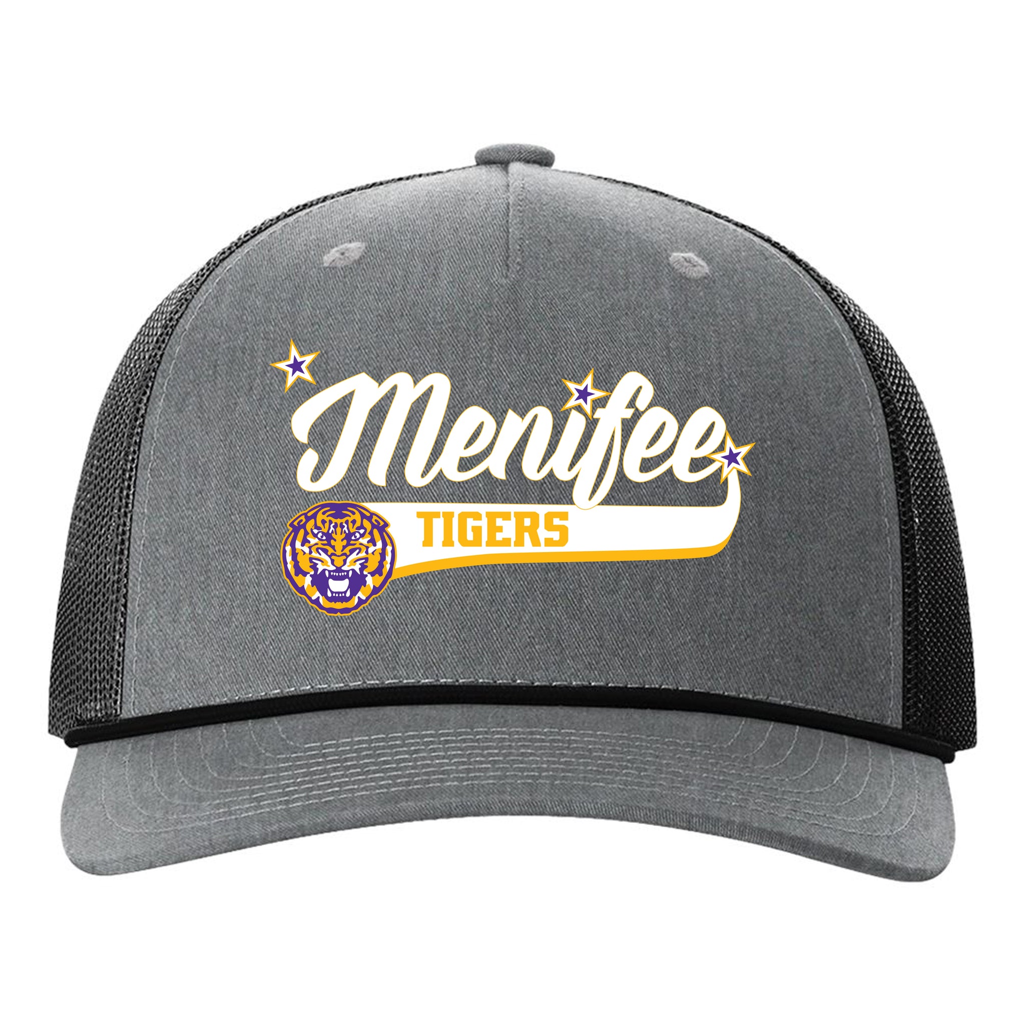 Menifee Tigers Fastpitch Richardson 112FPR Five Panel Trucker with Rope Snapback
