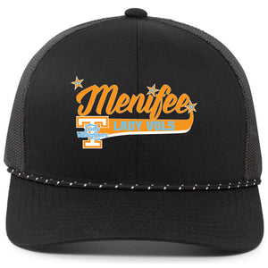 Menifee Lady Vols Fastpitch Pacific Headwear Trucker Snapback Braid Cap