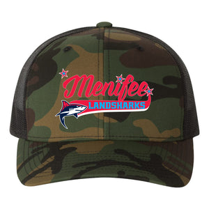 Menifee Landsharks Fastpitch YP Classics Retro Trucker Snapback Hat