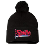 Menifee Landsharks Fastpitch Sportsman 12" Pom-Pom Cuffed Beanie