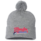 Menifee Landsharks Fastpitch Sportsman 12" Pom-Pom Cuffed Beanie