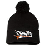 Menifee Longhorns Fastpitch Sportsman 12" Pom-Pom Cuffed Beanie