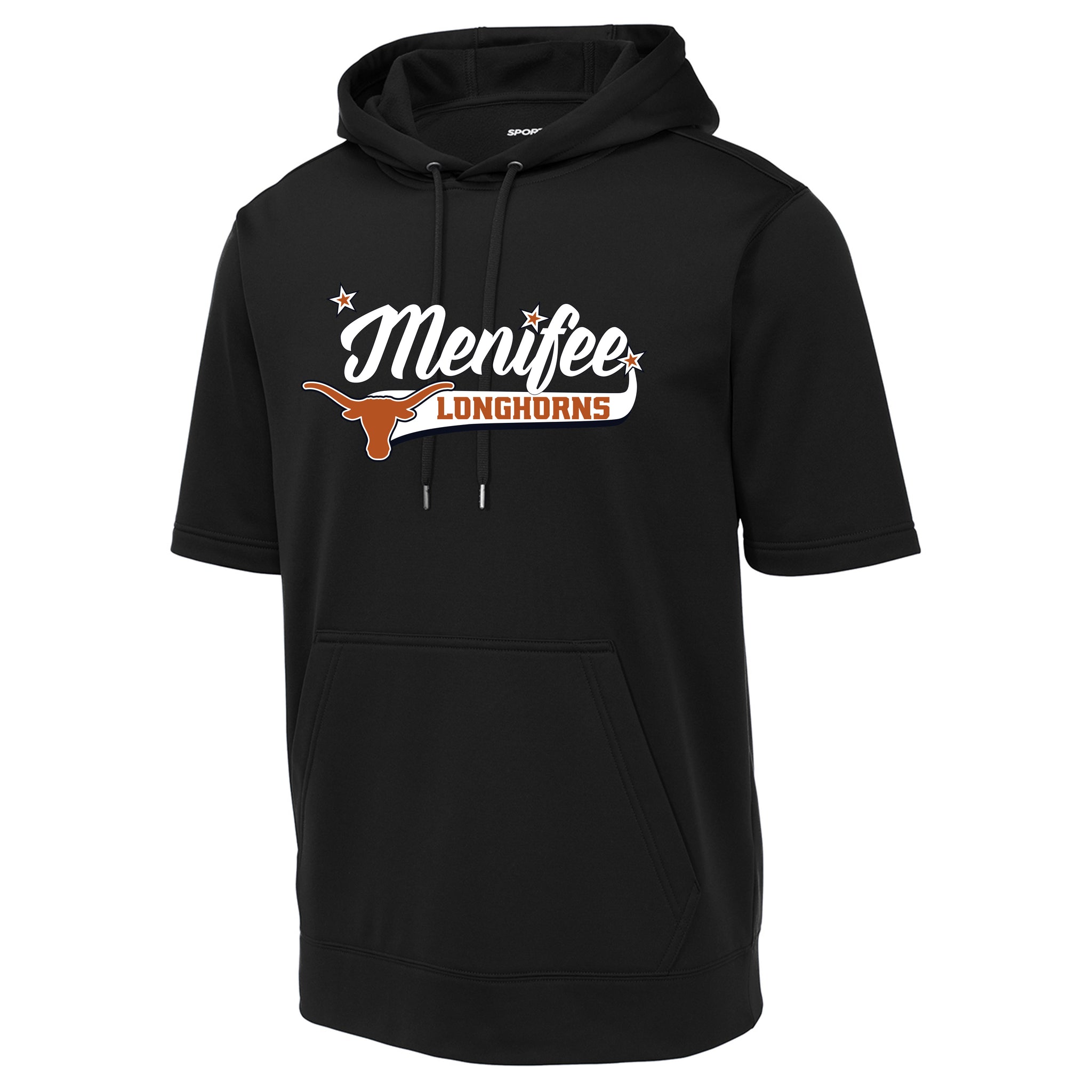 Menifee Longhorns Fastpitch Sport-Tek ® Sport-Wick ® Fleece Short Sleeve Hooded Pullover