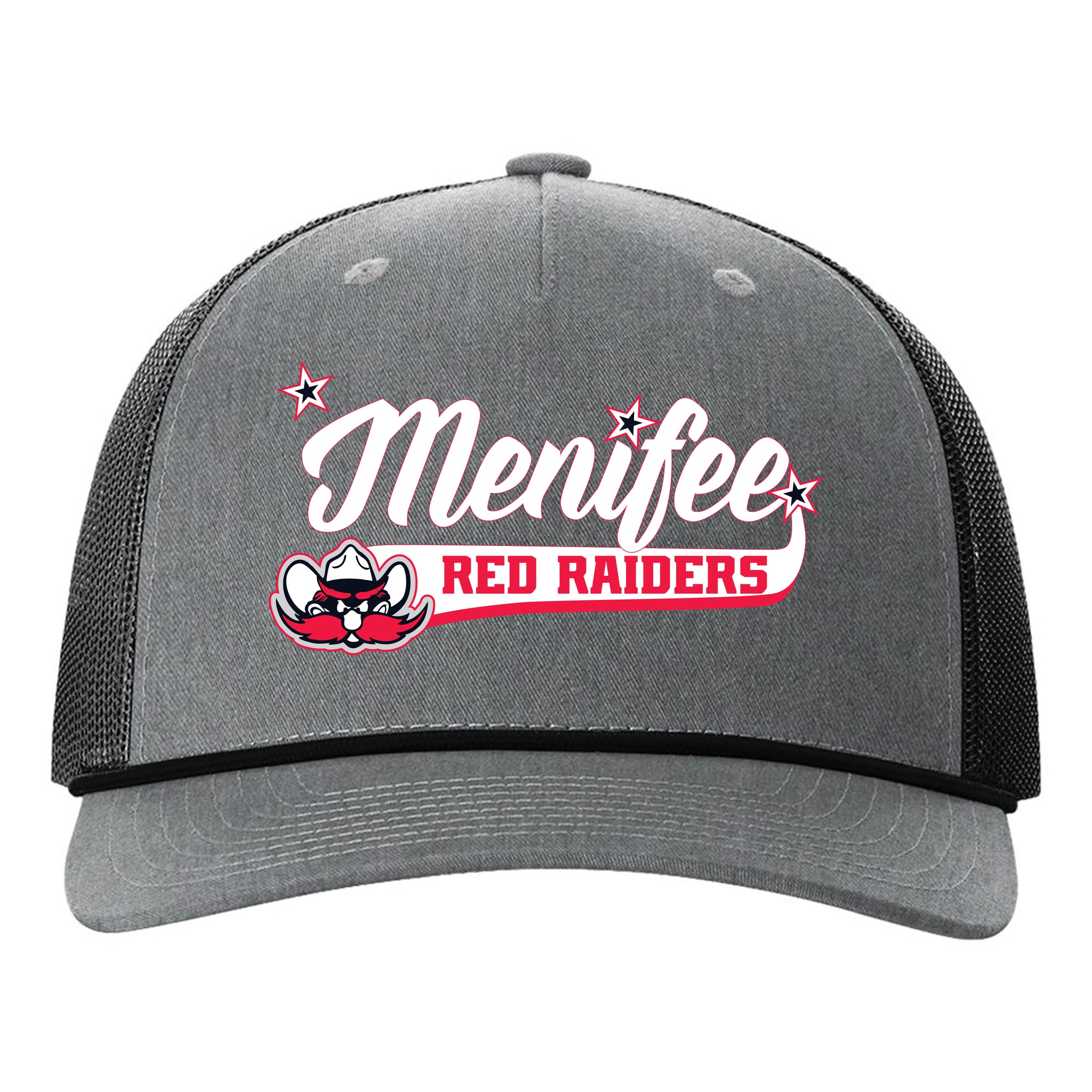 Menifee Red Raiders Fastpitch Richardson 112FPR Five Panel Trucker with Rope Snapback