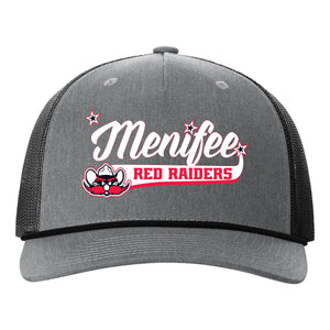 Menifee Red Raiders Fastpitch Richardson 112FPR Five Panel Trucker with Rope Snapback