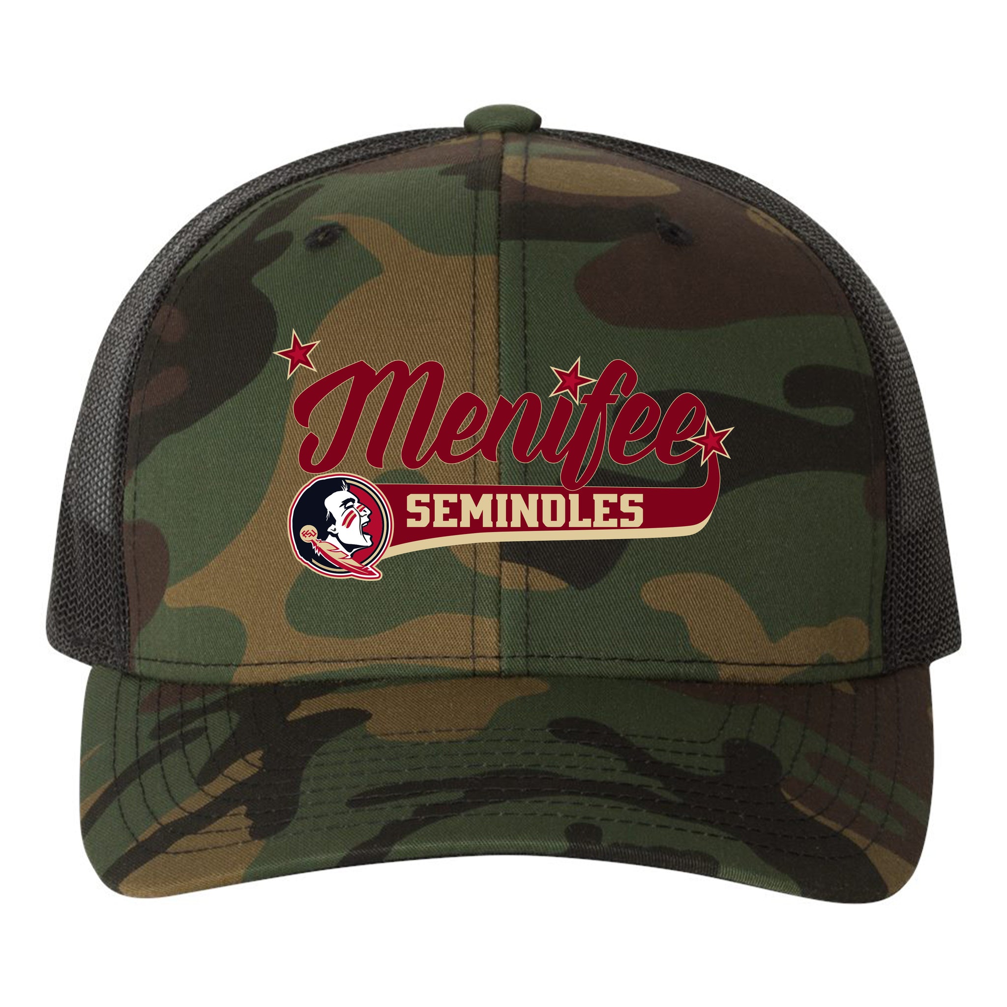 Menifee Seminoles Fastpitch YP Classics Retro Trucker Snapback Hat