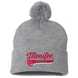 Menifee Sooners Fastpitch Sportsman 12" Pom-Pom Cuffed Beanie