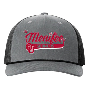 Menifee Sooners Fastpitch Richardson 112FPR Five Panel Trucker with Rope Snapback