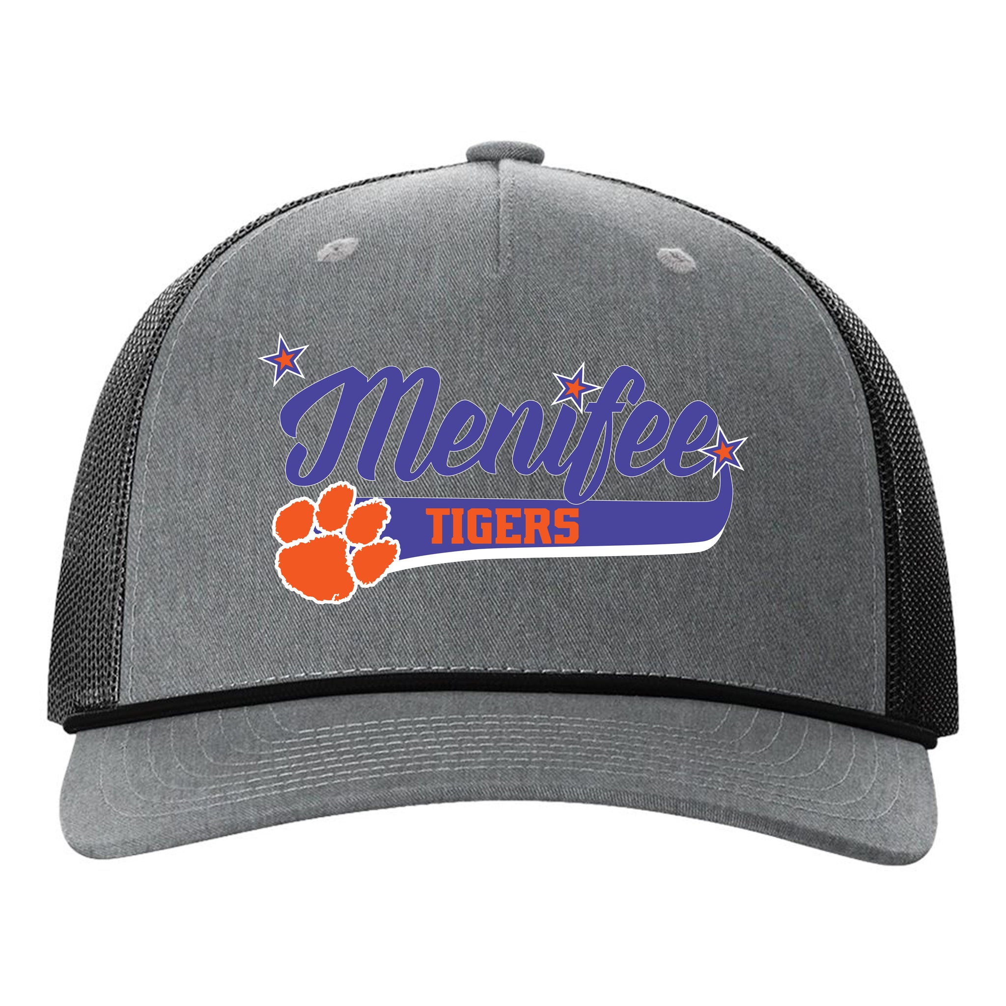 Menifee Tigers Fastpitch Richardson 112FPR Five Panel Trucker with Rope Snapback