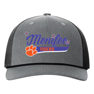 Menifee Tigers Fastpitch Richardson 112FPR Five Panel Trucker with Rope Snapback
