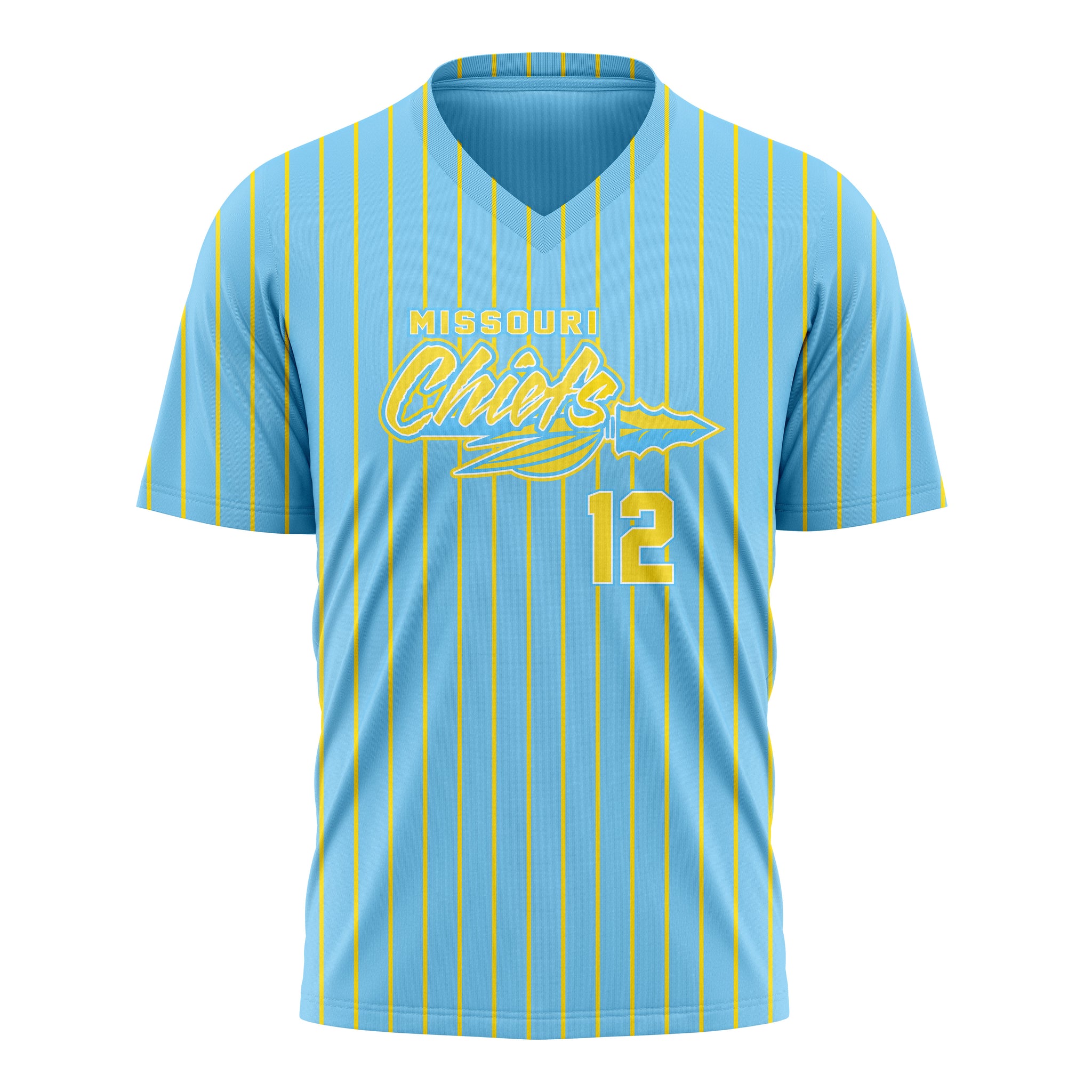 MISSOURI CHIEFS WOMENS V-NECK FULL SUB UNIFORM