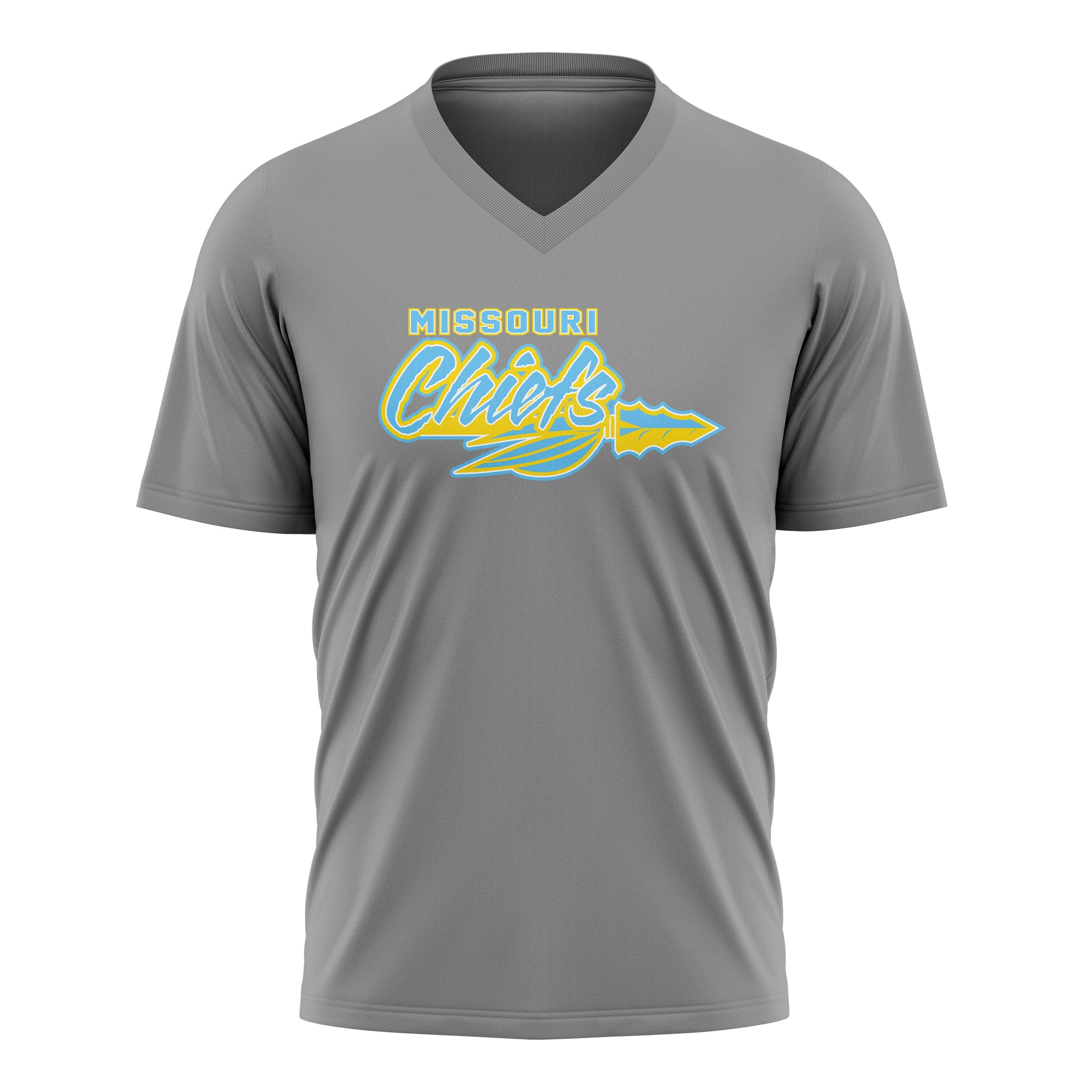 MISSOURI CHIEFS WOMENS V-NECK FULL SUB SHORT SLEEVE