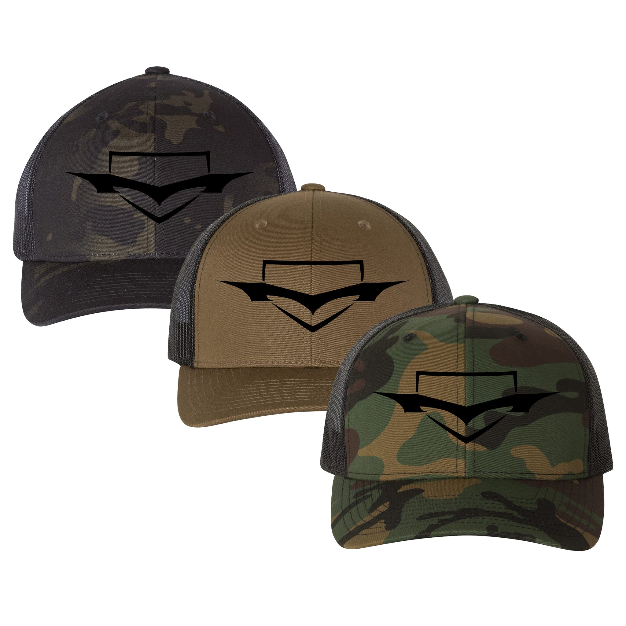 Monsta Athletics Camo Series YP Classics Retro Trucker Snapback Hat