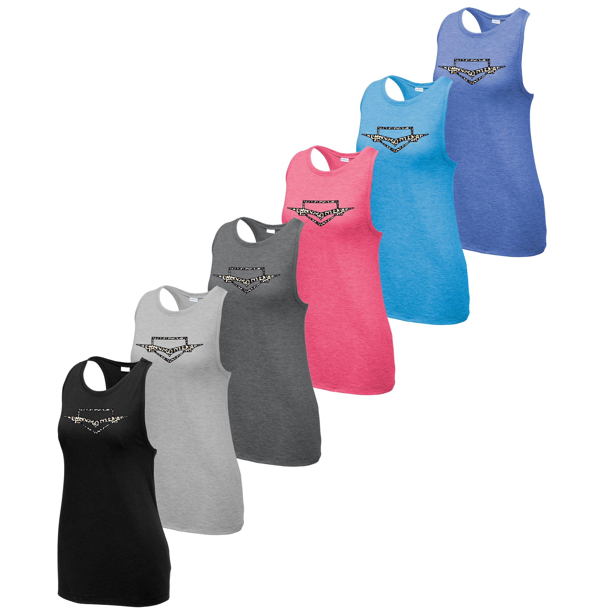 Monsta Athletics Cheetah Sport-Tek® Women's PosiCharge® Tri-Blend Wicking Tank
