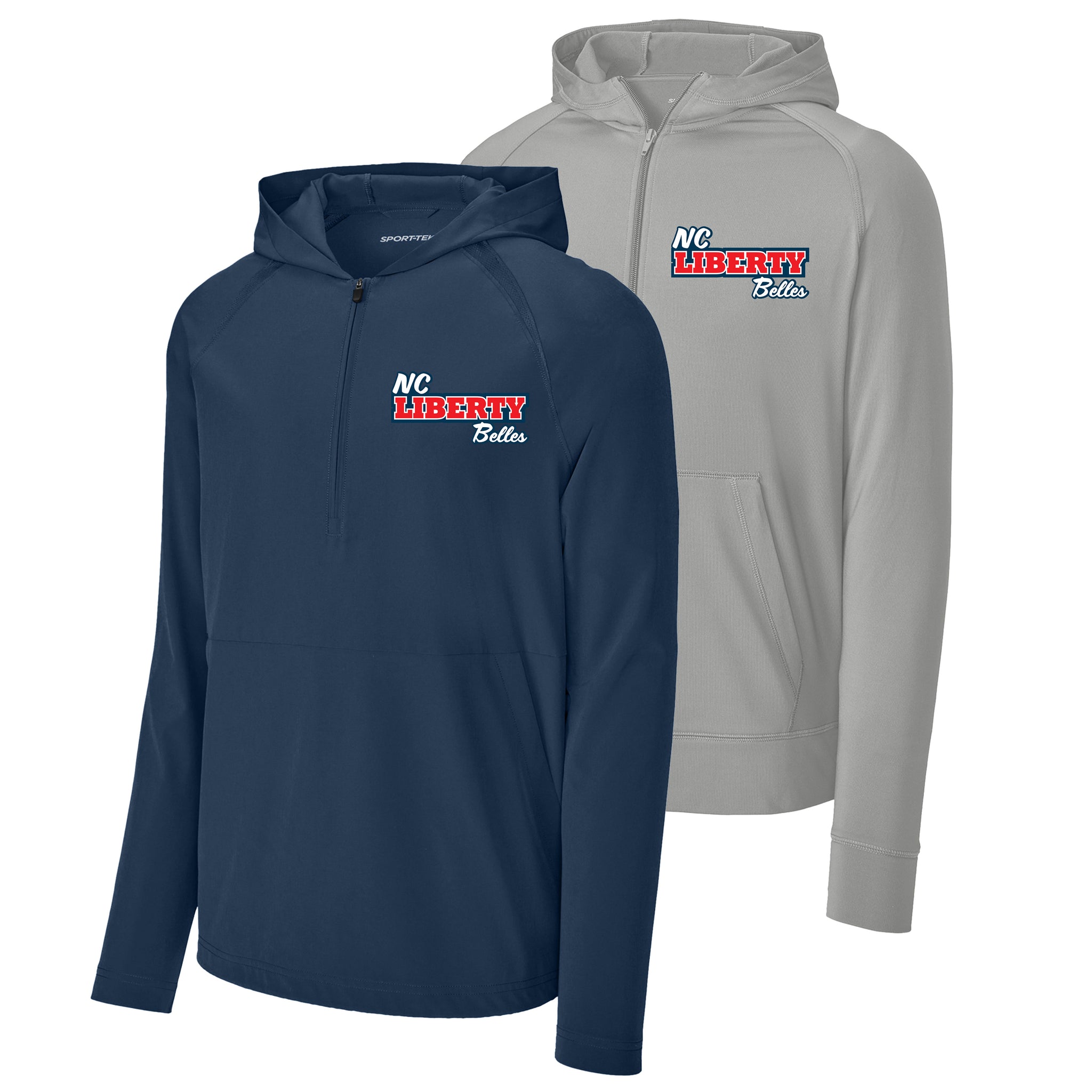 NC Liberty Belles Fastpitch Sport-Tek® Sport-Wick® Stretch 1/2-Zip Hoodie