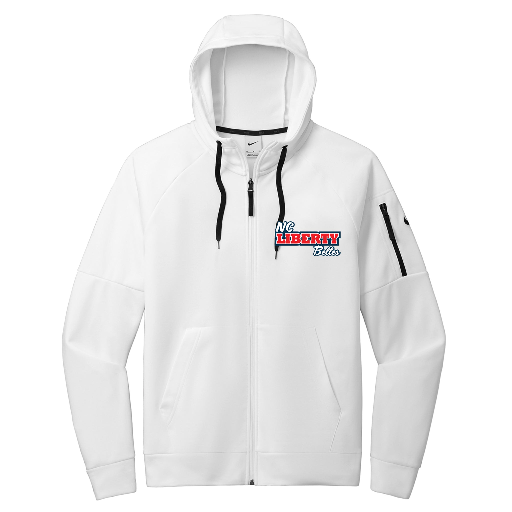 NC Liberty Belles Fastpitch Nike Therma-FIT Pocket Full-Zip Fleece Hoodie