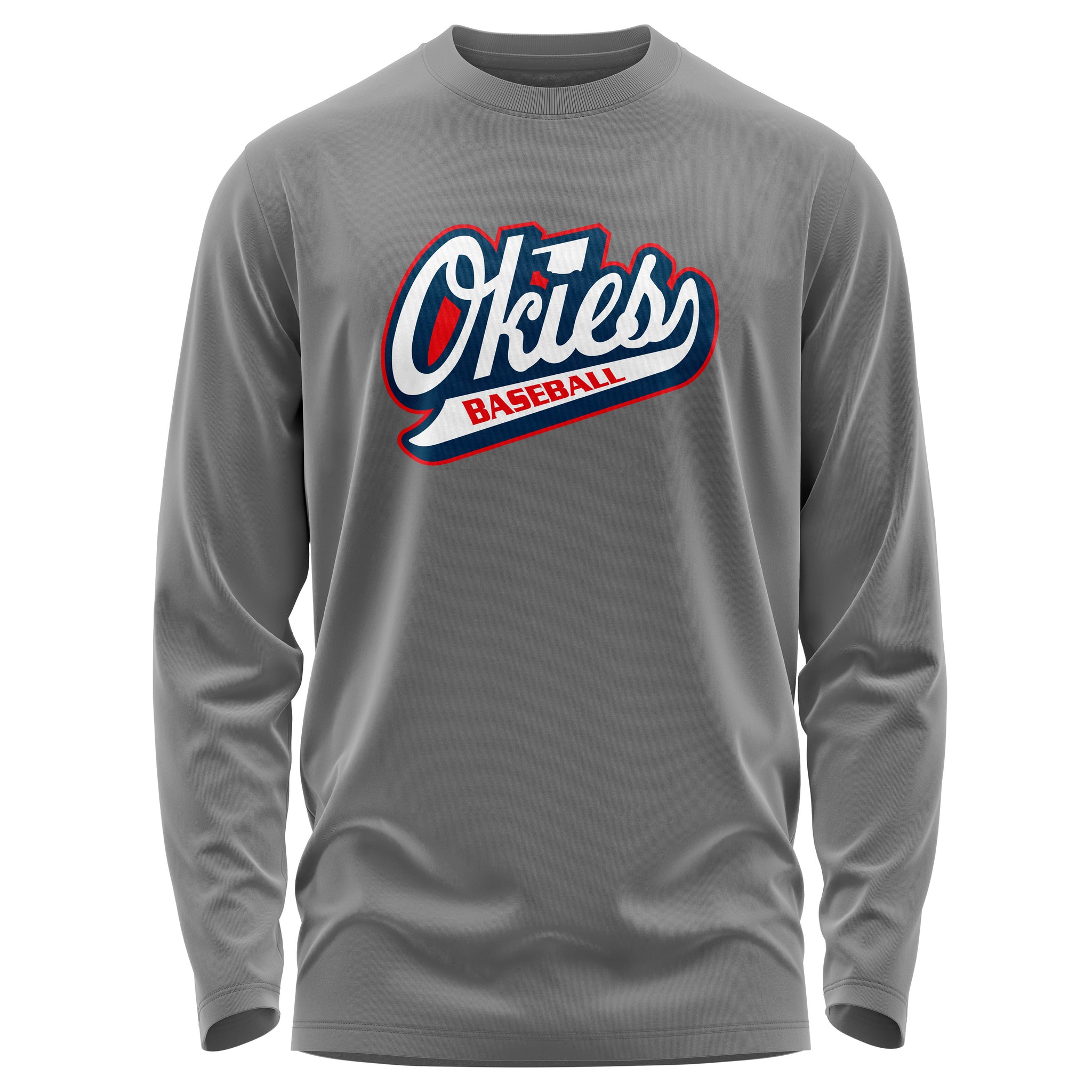 OKIES BASEBALL 50/50 BLEND LONG SLEEVE