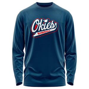 OKIES BASEBALL 50/50 BLEND LONG SLEEVE