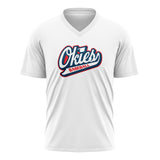 OKIES BASEBALL WOMENS V-NECK FULL SUB SHORT SLEEVE