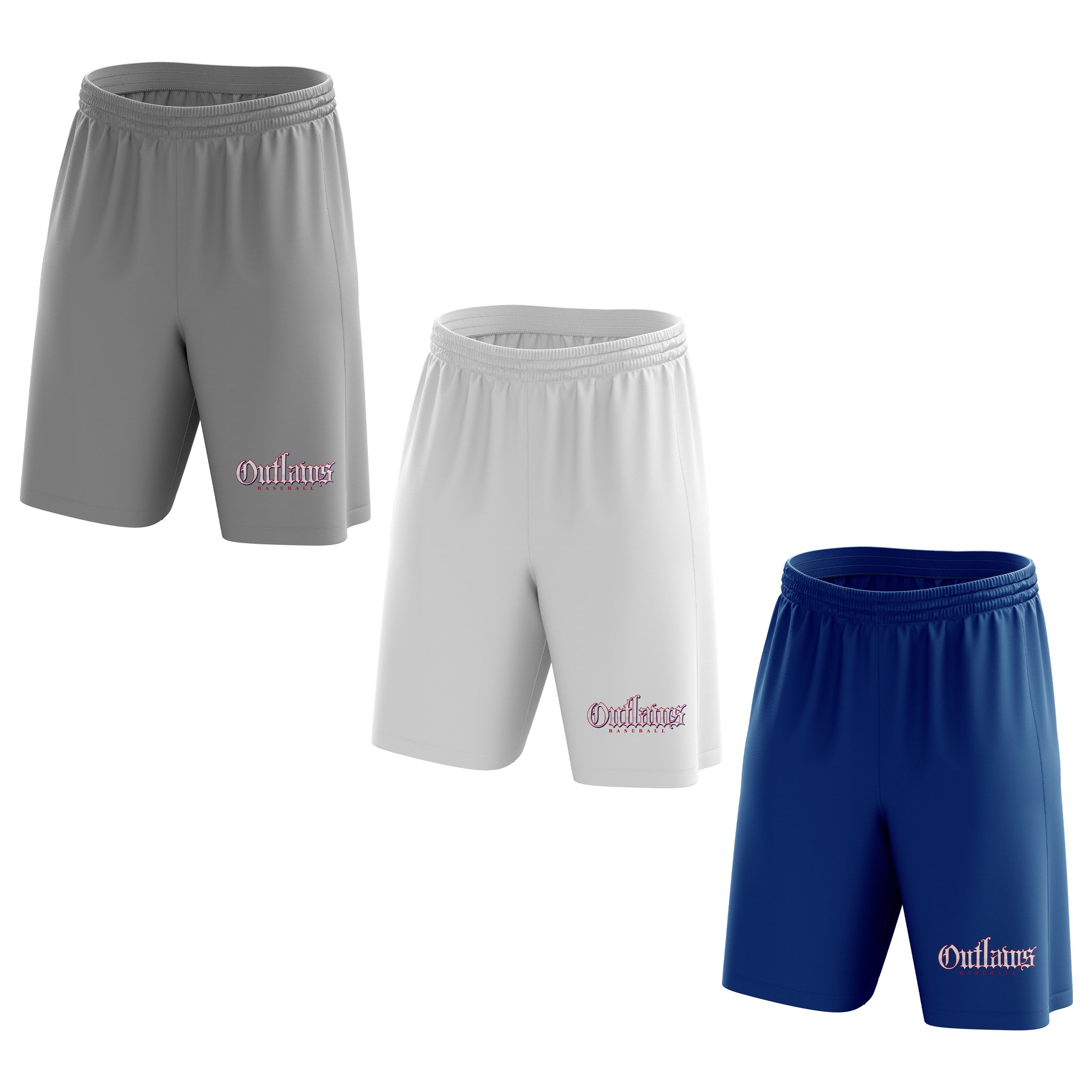 OUTLAWS BASEBALL MENS FULL SUB SHORTS