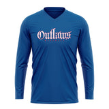 OUTLAWS BASEBALL WOMENS V-NECK FULL SUB LONG SLEEVE