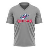 Outlaws Baseball Womens V-Neck Full Sub Short Sleeve