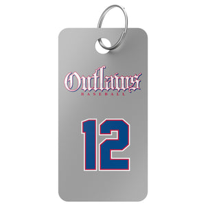 OUTLAWS BASEBALL BAG TAG