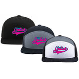 Pink Ladies Fastpitch Pacific Headwear 6-Panel Trucker Snapback Hat