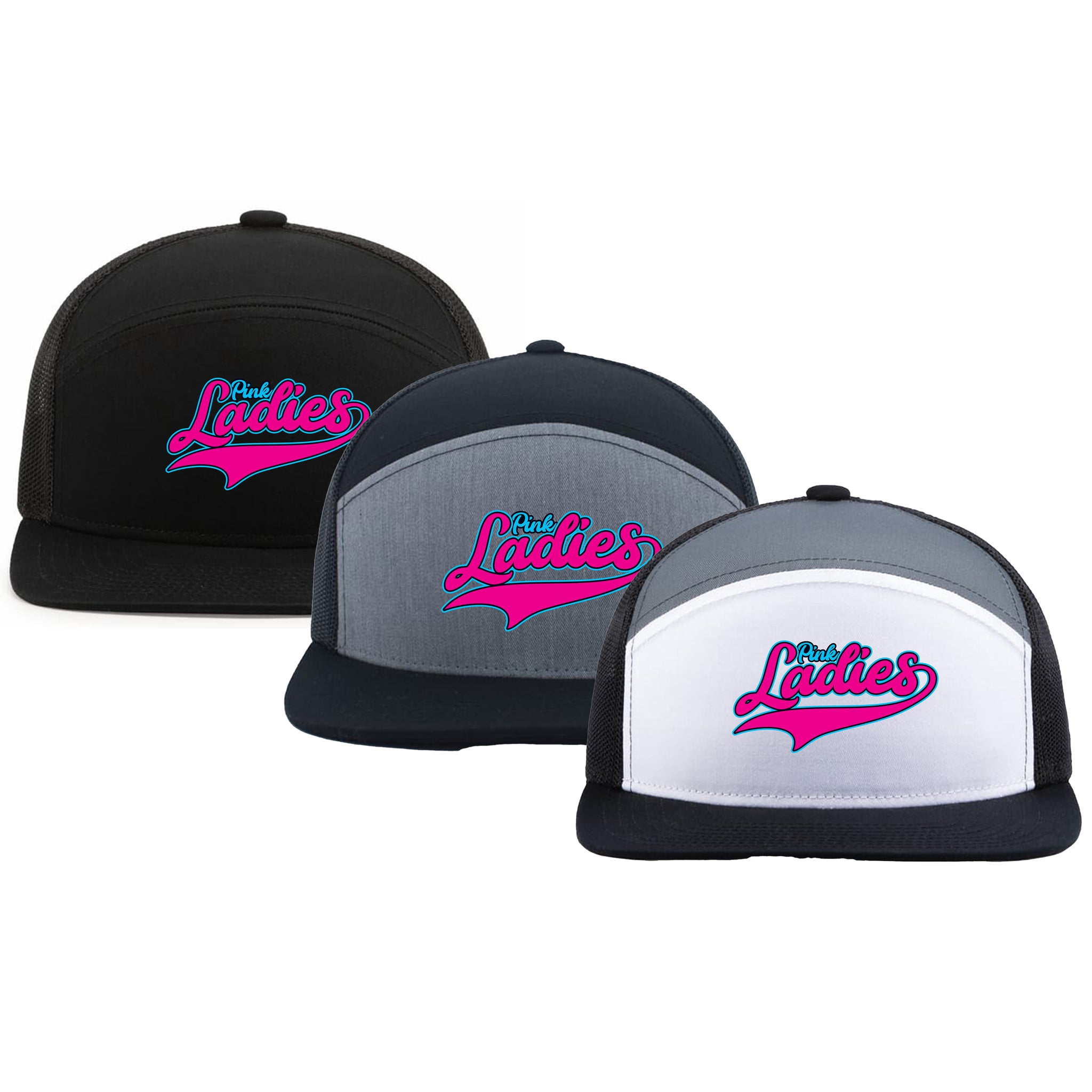 Pink Ladies Fastpitch Pacific Headwear 6-Panel Trucker Snapback Hat