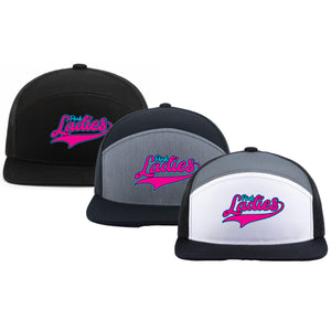 Pink Ladies Fastpitch Pacific Headwear 6-Panel Trucker Snapback Hat