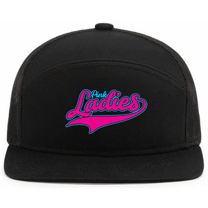 Pink Ladies Fastpitch Pacific Headwear 6-Panel Trucker Snapback Hat
