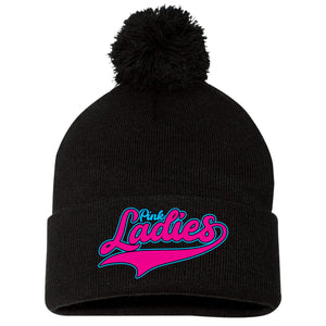 Pink Ladies Fastpitch Sportsman 12" Pom-Pom Cuffed Beanie