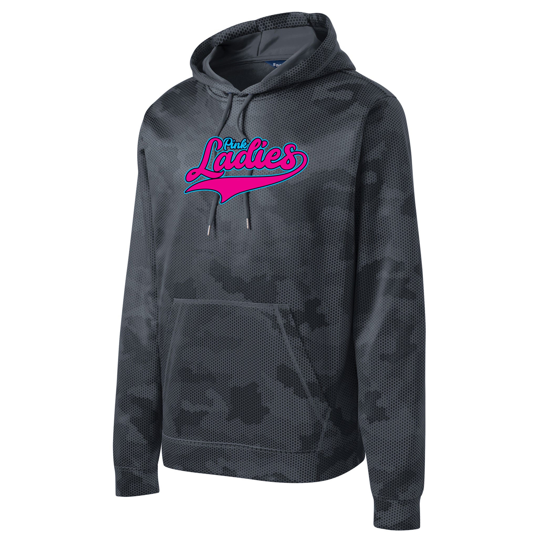Pink Ladies Fastpitch Sport-Tek® Sport-Wick® CamoHex Fleece Hooded Pullover