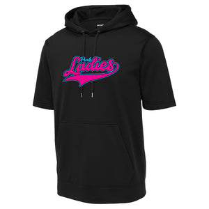 Pink Ladies Fastpitch Sport-Tek ® Sport-Wick ® Fleece Short Sleeve Hooded Pullover