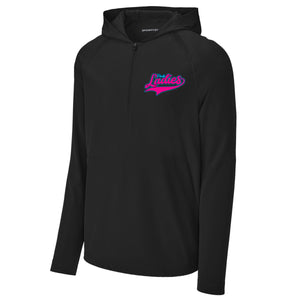 Pink Ladies Fastpitch Sport-Tek® Sport-Wick® Stretch 1/2-Zip Hoodie