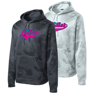 Pink Ladies Fastpitch Sport-Tek® Sport-Wick® CamoHex Fleece Hooded Pullover