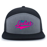 Pink Ladies Fastpitch Pacific Headwear 6-Panel Trucker Snapback Hat