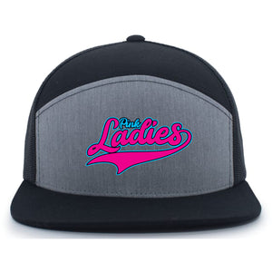 Pink Ladies Fastpitch Pacific Headwear 6-Panel Trucker Snapback Hat