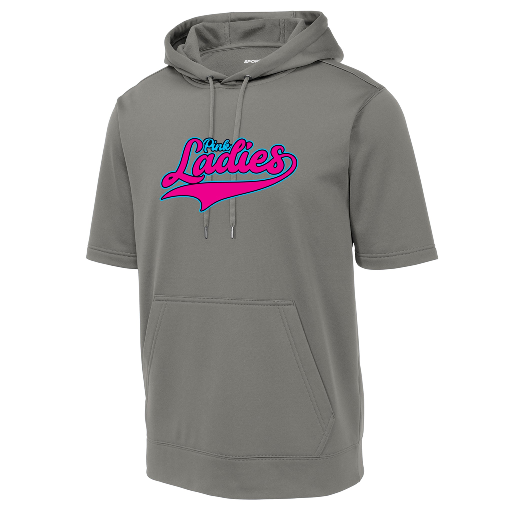 Pink Ladies Fastpitch Sport-Tek ® Sport-Wick ® Fleece Short Sleeve Hooded Pullover