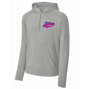 Pink Ladies Fastpitch Sport-Tek® Sport-Wick® Stretch 1/2-Zip Hoodie