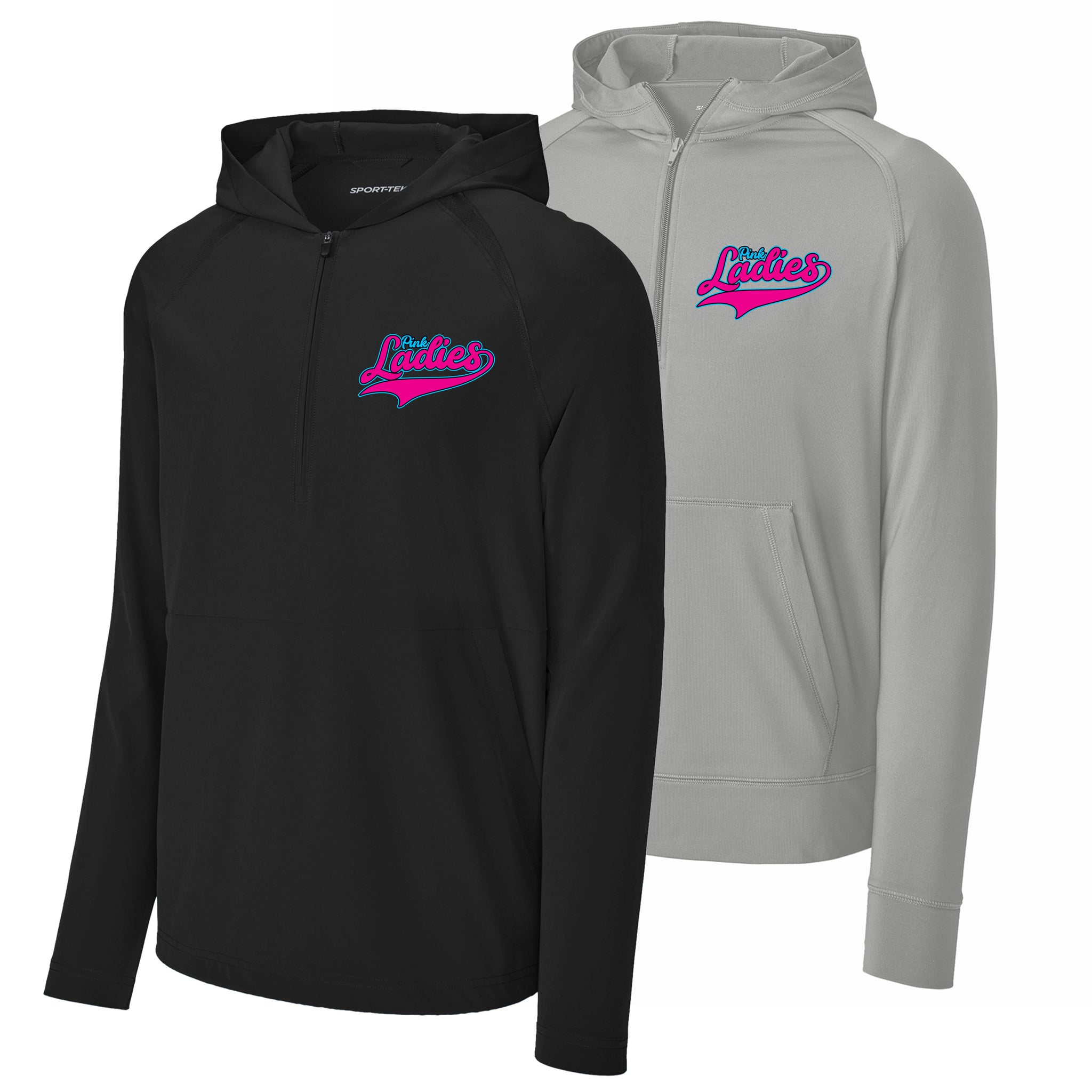 Pink Ladies Fastpitch Sport-Tek® Sport-Wick® Stretch 1/2-Zip Hoodie